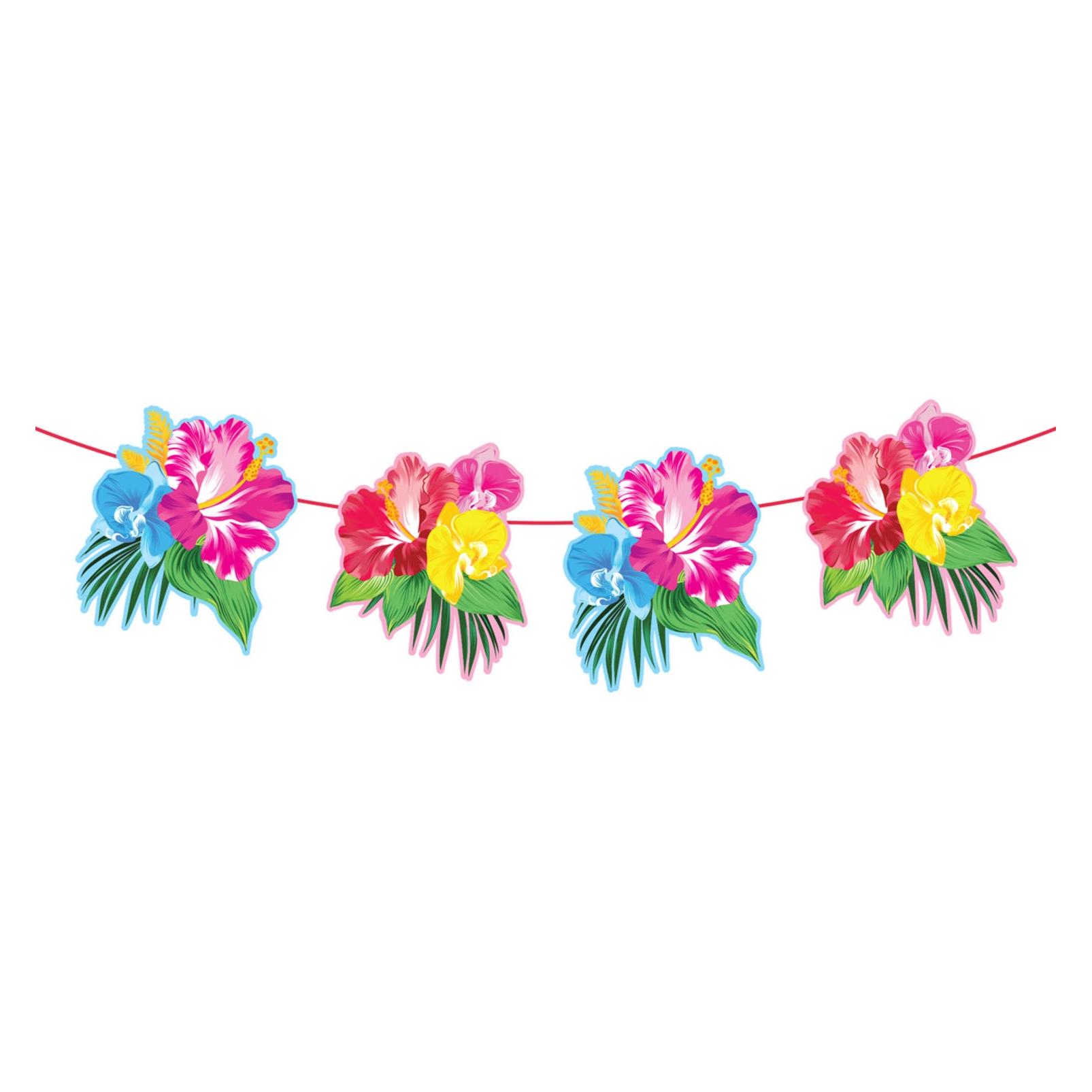 Folat Girlande Tropische Blumen (1 Stk.) (20716)