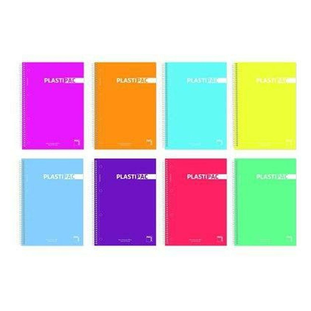 Pacsa Notizbuch Plastipac Bunt Viertel 5 Stücke 80 Bettlaken (Viertel, Harter Einband) (PACSA-8412855365647)