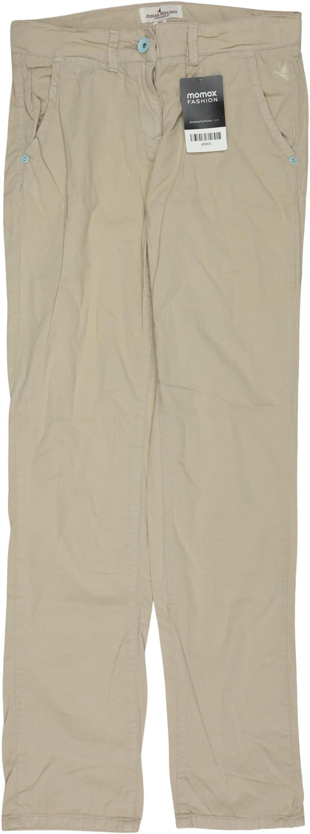Jonas Nielsen Mädchen Stoffhose, Beige, Gr. EU 164, Baumwolle - Second Hand