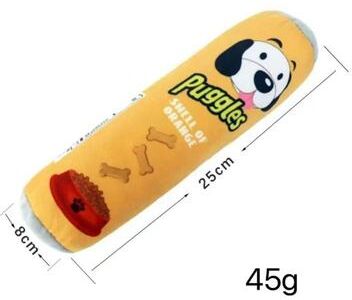 Inspired Finds BarkBrew Squeaky Beer Bottle Plush Dog Toy yellow