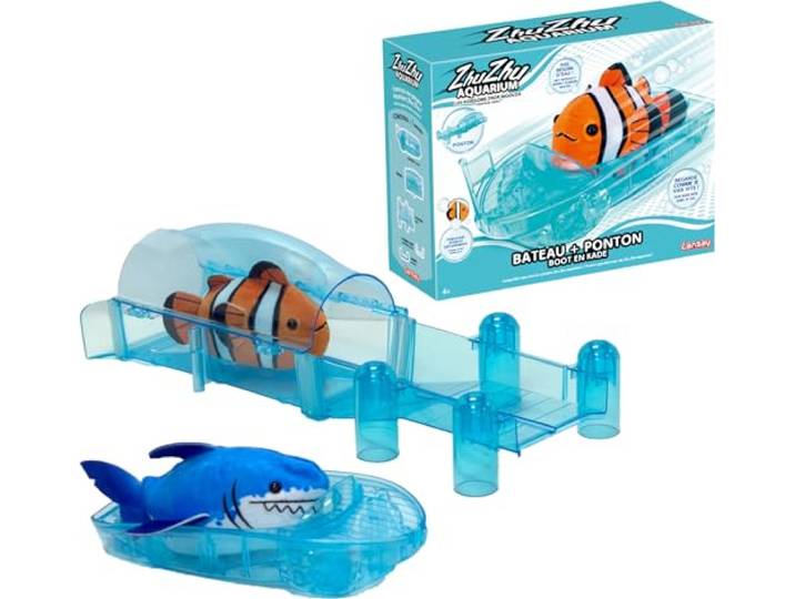 Lansay - Zhu Zhu Aquarium Boot en Steiger - Toebehoren - Vanaf 4 Jaar