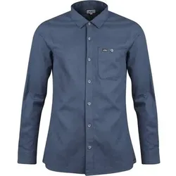 LUNDHAGS SKOMAKARNA Herren Hemd Ekren Solid Ms LS Shirt, Größe XL in Blau Blau