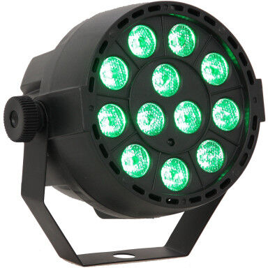Ibiza PROJETOR PAR C/ 12 LEDS RGB 3W ABS COMANDO MIC DMX