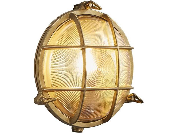 Nordlux Polperro Wandleuchte E27 Messing Außenleuchte 49021035