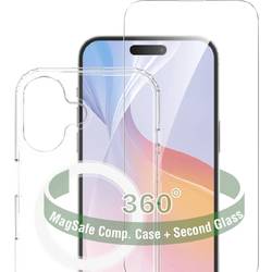 4Smarts 360° Premium Protection Set Backcover Apple iPhone 16 Transparent Induktives Laden 541195