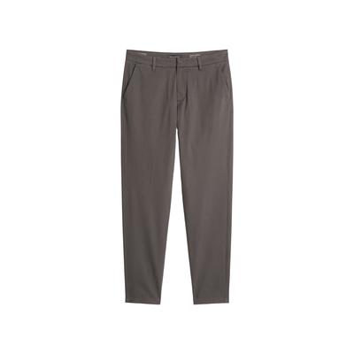 Chinohose MARC O'POLO "MOROT TAPERED", Herren, Gr. 33, Länge 30, grau (charcoal), Web, Obermaterial: 96% Baumwolle, 4% Elasthan, tapered fit lang, Hosen Chinohose, Model Morot tapered fit