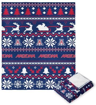 NCAA Xmas Time Silk Touch Throw Blanket