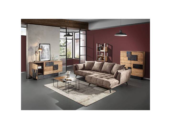 Couchtisch Tokko 2er-Set 70 x 41 x 70cm Messing