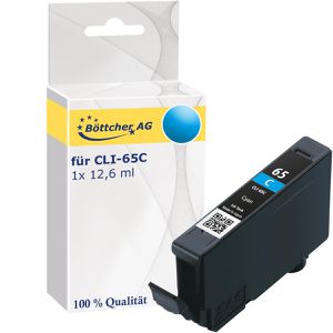 kompatibel für Canon CLI-65C, Tinte, 12,6 ml, cyan