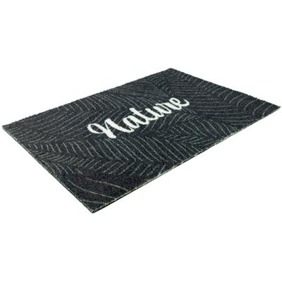 Fußmatte "Schmutzfangmatte COUNTRY, Nature", grün, B:60cm H:7mm L:40cm, Polyamid, PRIMAFLOR-IDEEN IN TEXTIL, Teppiche, Fußmatte, Schmutzfangmatte, Kokos-Optik, mit Spruch, rutschhemmend, waschbar