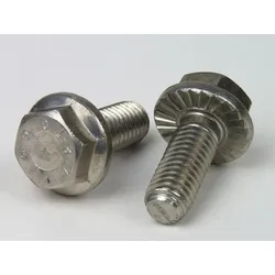 DIN 6921 Edelstahl A2 M 10x90 - Sechskantschrauben mit Flansch und Sperrverzahnung
