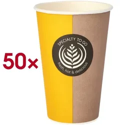 Papstar Pappbecher 0,3L »To Go« für Heißgetränke mehrfarbig, 11.6 cm