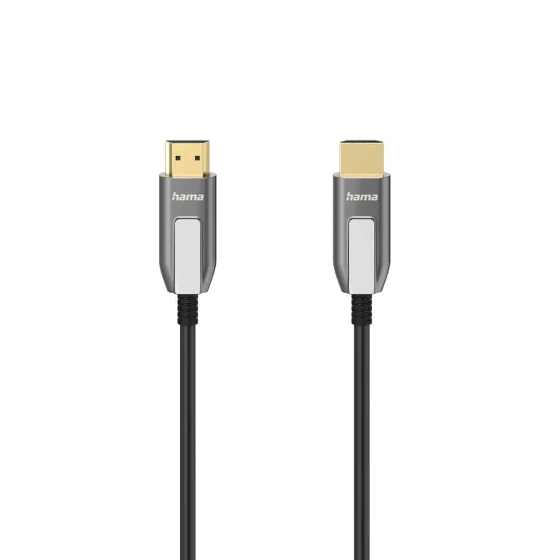 Hama 205265 48 Gbit/s Stecker Gerade HDMI auf HDMI Typ A (Standard) 10 m (Schwarz) 00205265