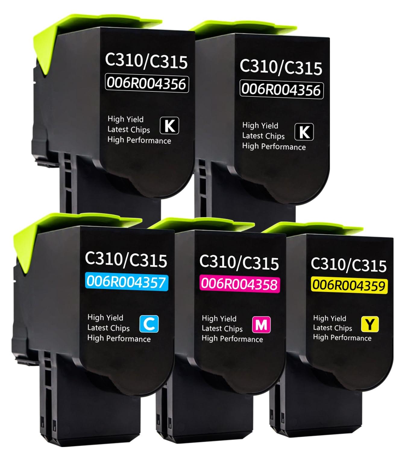 Tonerkartuschen für C310/C315, 5er-Pack (2BK/C/M/Y)