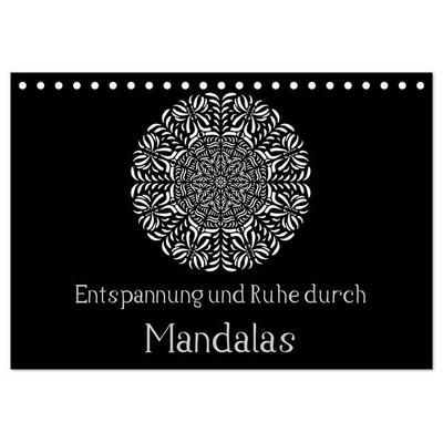 Entspannung und Ruhe durch Mandalas (Tischkalender 2027 DIN A5 quer), CALVENDO Monatskalender