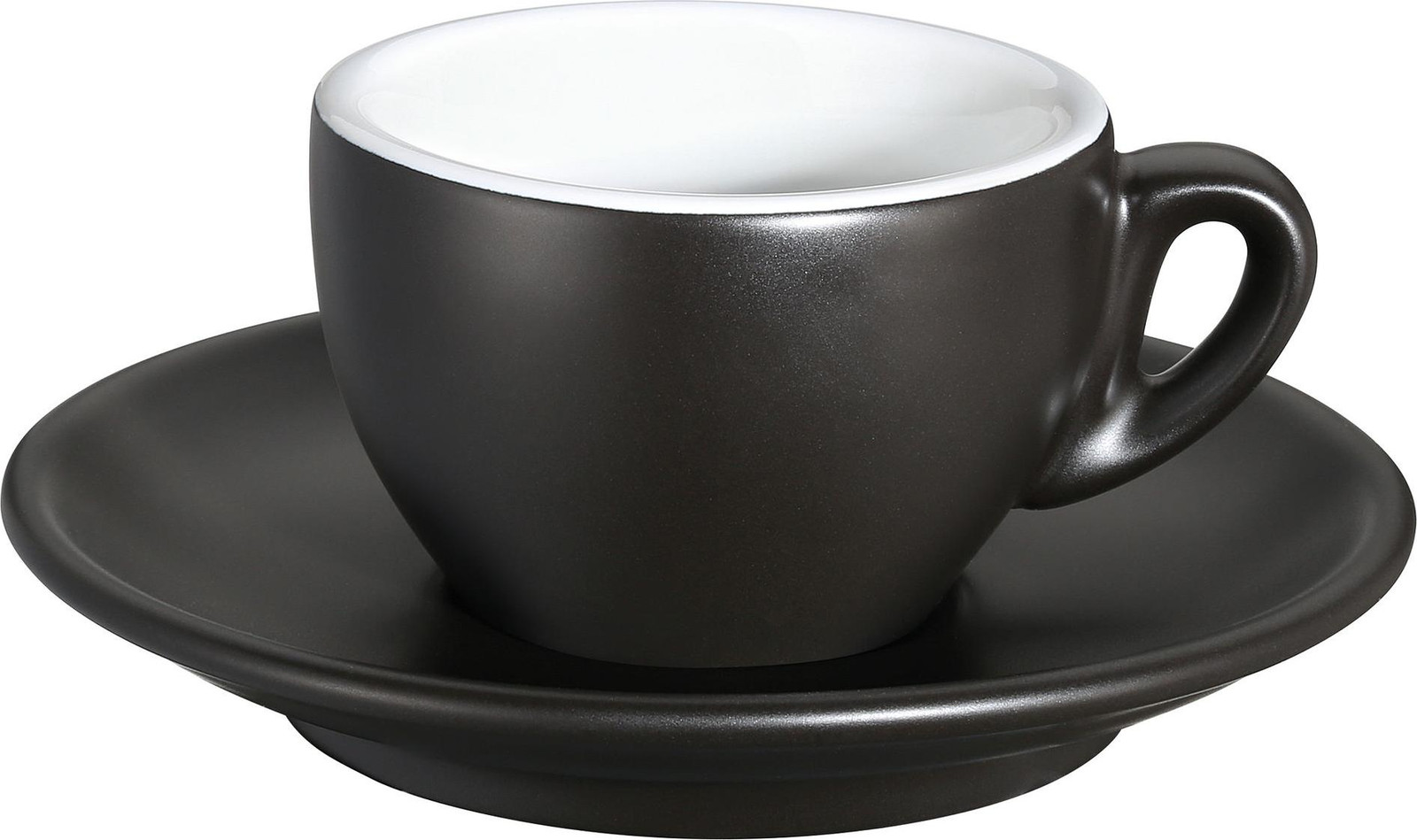 Cilio espressokop ROMA zwart mat