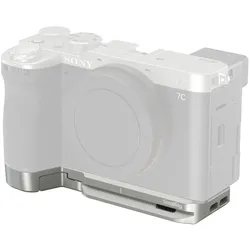 5482 Base Plate silv. w/Air Tag Slot f. Sony Alpha 7C II / Alpha 7CR