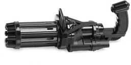 Playful Picks Electric Gatling Bubble Machine Gun Toy Black