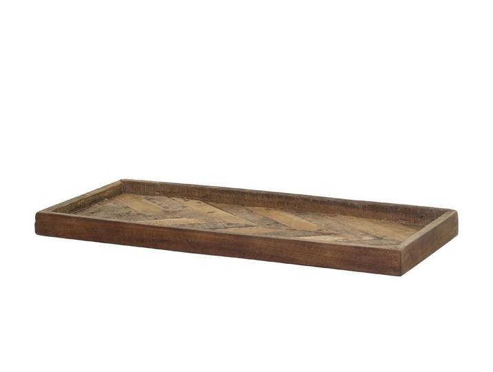 Chic Antique Dekotablett Grimaud Tablett Untersetzer aus altem Holz 55x25cm Chic Antique