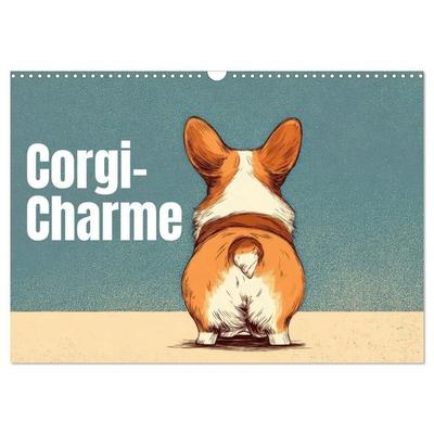 Corgi-Charme (Wandkalender 2027 DIN A3 quer), CALVENDO Monatskalender