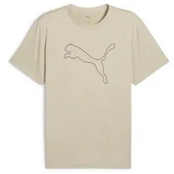 PUMA Tad Essential Heather Large Cat Trainingsshirt Herren 68 - desert dust heather 3XL