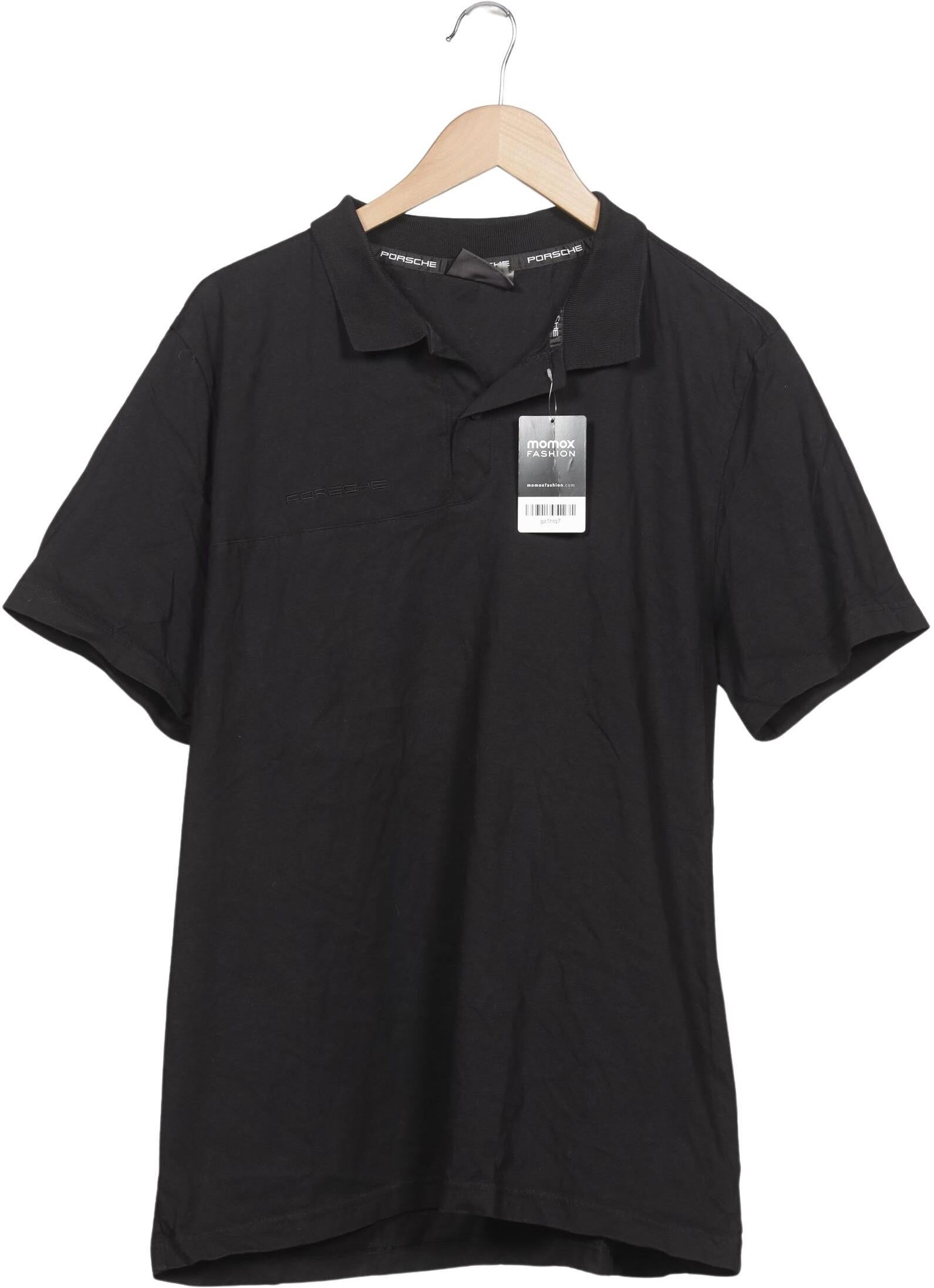 Porsche Design Herren Poloshirt, Schwarz, Gr. XL, Baumwolle - Second Hand