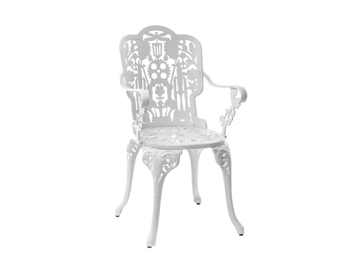 Design Outdoor Armlehnstuhl „Industry“ Weiss Seletti