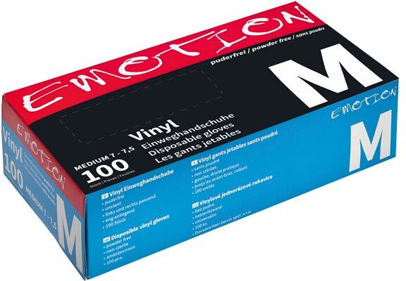 Efalock Emotion Vinyl-Handschuhe Schwarz Größe M