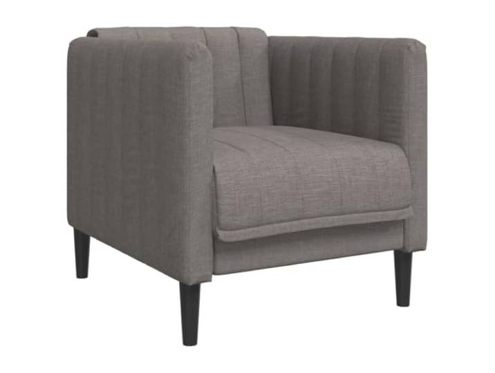 GHVBNMF Sessel Polstersessel Stoff Taupe Moderner Einzelsofa Armlehnstuhl Bequemer Polstersessel mit Massivholzbeinen für Wohnzimmer und Schlafzimmer, weicher Stoffbezug in Taupe.