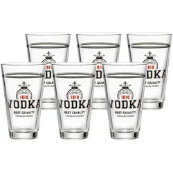 VODKA BECHER SPIRITS transparent 330 ml 6er Set
