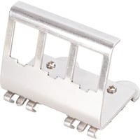 Hutschienenadapter für 3x Keystone Modul edelstahl