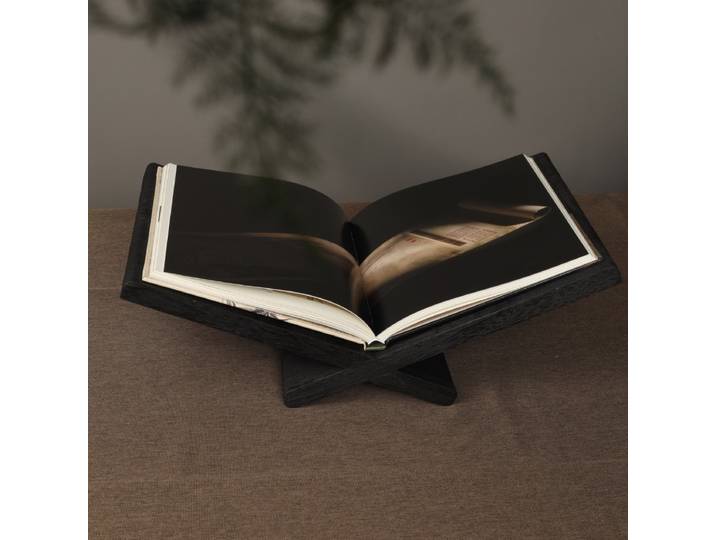 Étagère à magazines en bois carbonisé, décoration de chambre modèle