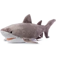 WWF - Plüschtier - Weißer Hai (109cm) lebensecht Kuscheltier Stofftier Plüschfigur