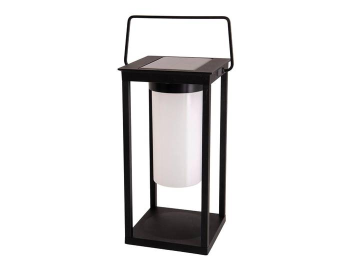 Näve Solarleuchte, Schwarz, Metall, Kunststoff, 14.5x32.5x14.5 cm, Lampen & Leuchten, Außenbeleuchtung, Solarleuchten