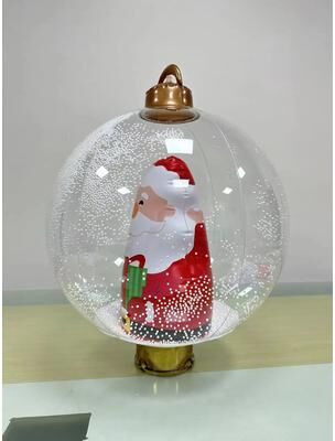 Uplift Treasures 40cm Inflatable Christmas Ball PVC Blow Up Ornament For Outdoor & Indoor Decor i 15.75 In