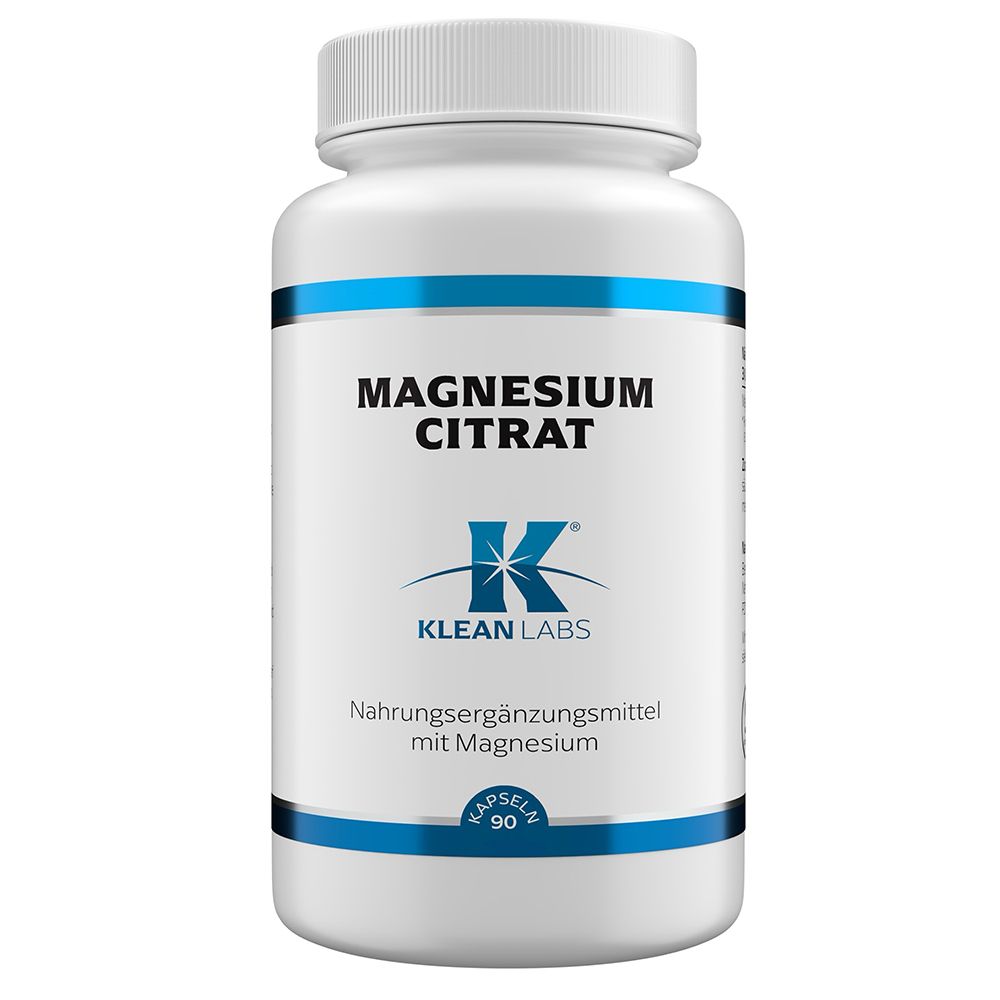 Magnesium Citrat Klean Labs Kapseln 90 St
