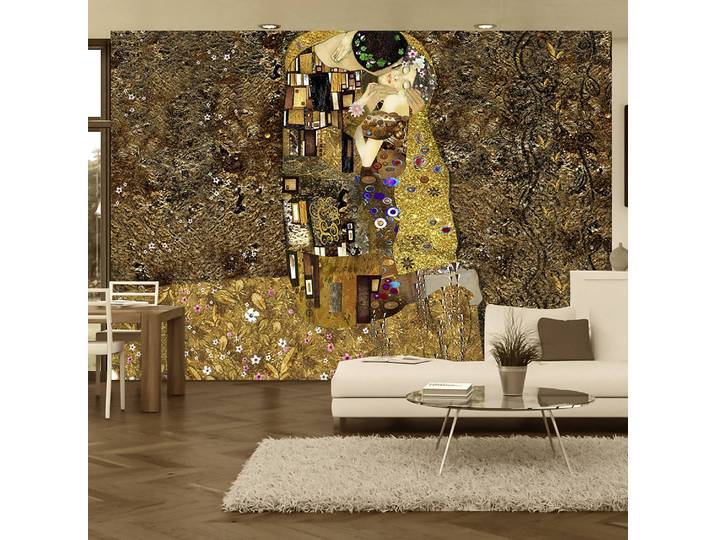 Papier peint Klimt Golden Kiss 350 x 245cm 350 x 245 cm