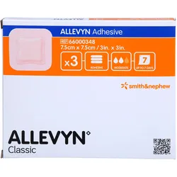 Allevyn Adhesive 7.5x7.5cm Haftende Wundauflage 3 ST