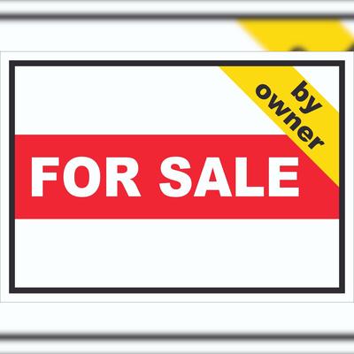 HB-Druck For Sale by owner Schild mit Text Verkaufsschild A6 (105x148mm)