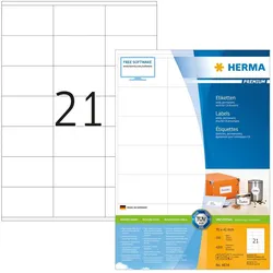 Herma, Etiketten, Etiketten
