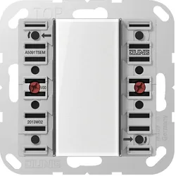 JUNG, Zubehör Schalterprogramm, Tastsensor KNX AS/A UP perlmutt 1f 2pkt A5091TSEM