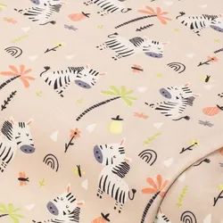 Baumwoll-Jersey "Zebra" mit Elasthan