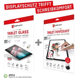 DISPLEX Tablet Panzerglas & Tablet Papersense für Apple iPad Pro 11" (1.–4. Gen.) / iPad Air (4./5. Gen.)