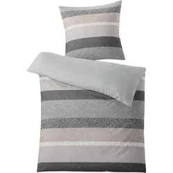Kleine Wolke Bettwäsche Gwen Taupe Standard Bettbezug 135x200, Kissenbezug 80x80cm