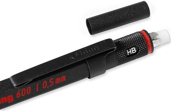 Rotring 600 Stiftblyant   0,5 Mm   Sort