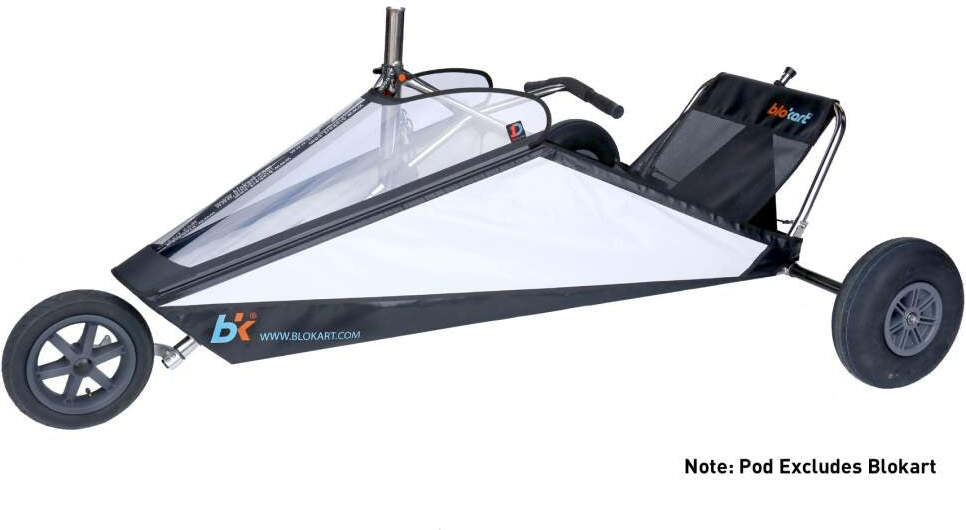 Strandsegler Blokart POD Black Including Foot Bar 2020 Channel type XPD0320 Schwarz