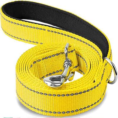Inspired Living Reflective Dog Leash For Safe Night Walks yellow 1.5cmx150cm