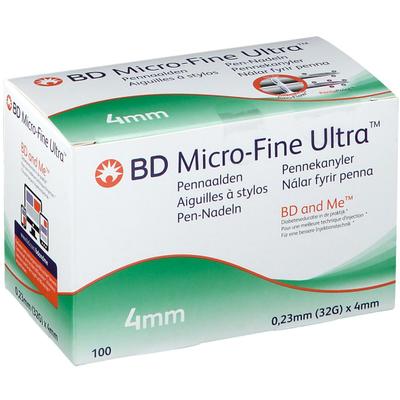 BD Micro-Fine Ultra Pen-Nadeln 0,23x4 mm 32 G 100 St Kanüle