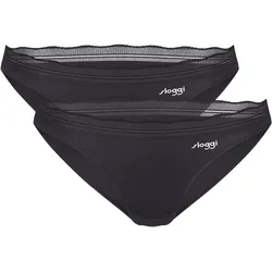 sloggi GO Blush Mini 2P - Damen - Gr. M - schwarz