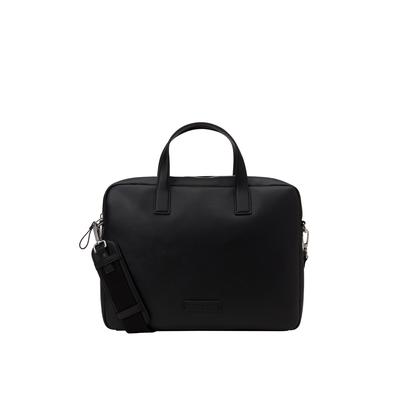 Businesstasche MARC O'POLO "aus einer Lederalternative aus recyceltem Polyester", Herren, Gr. B/H/T: 6cm x 28cm x 12cm, schwarz, Polyester, unifarben, Taschen